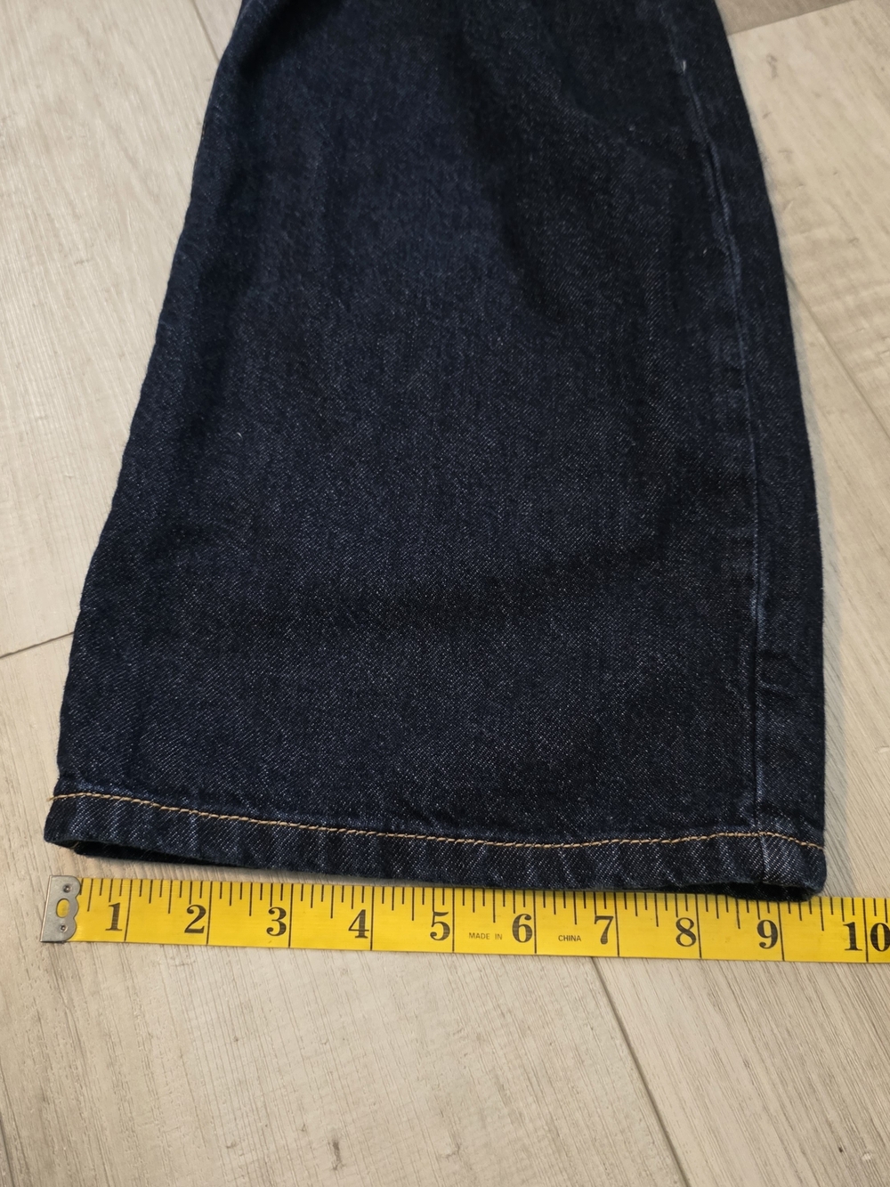 Dynamite Denim Heidi Cropped Wide Leg Jeans Dark Wash Size 25 - Picture 11 of 13
